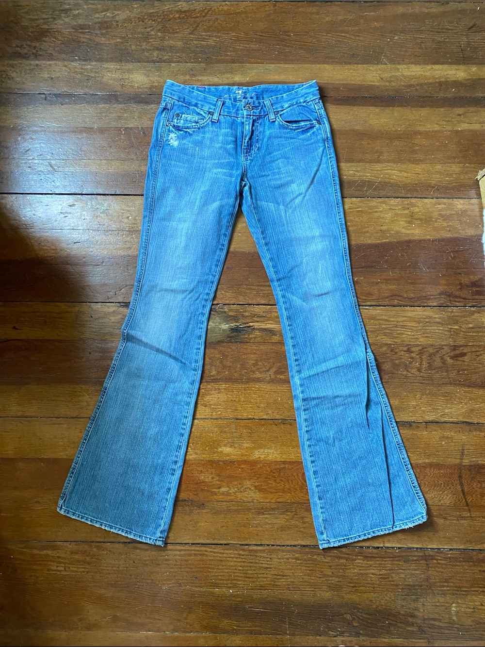 7 For All Mankind Light Blue Flare Jeans